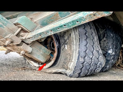 Most Dangerous Tractor Road Accident Emergency Repair Rear Axel Break Down On The Road Tractor
