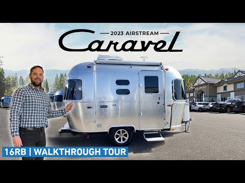 SMALLEST Airstream Camping Trailer | 2023 Caravel 16RB Walk Through Tour