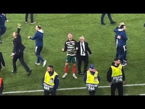 EMOTIONS! Ronaldo Falls To His Knees After Portugal vs Spain Final