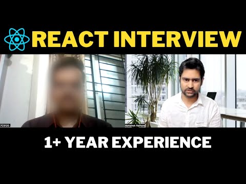 ReactJS Interview - Frontend developer 1 year experience (mock) #reactjs