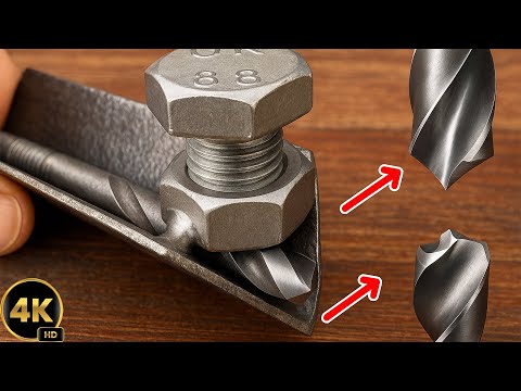 How to sharpen a drill bit to razor sharpness! Homemade drill bit sharpener