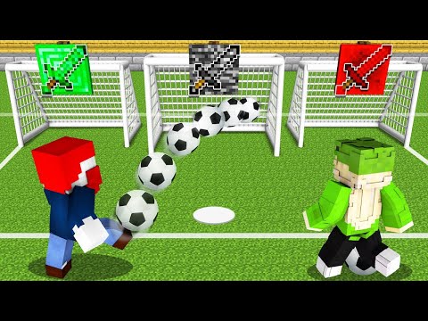 SCHIEßE auf RICHTIGE TORE für OP WAFFEN in Minecraft! (Film)