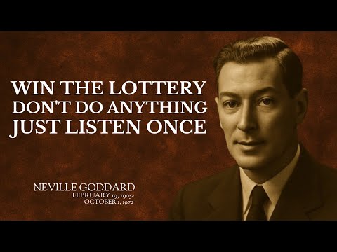WIN THE LOTTERY — DON’T DO ANYTHING, JUST LISTEN ONCE | NAVILL GODDARD POWERFUL MANIFESTATION SPEECH