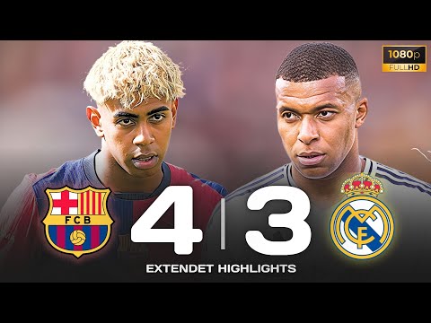 Real Madrid VS Barcelona 3-4 | La Liga Highlights