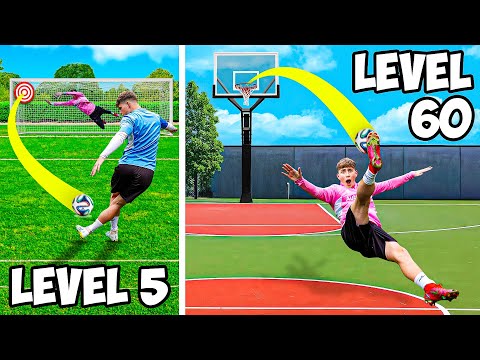 Football IMPOSSIBLE Trick Shots (Level 1 to Level 100)