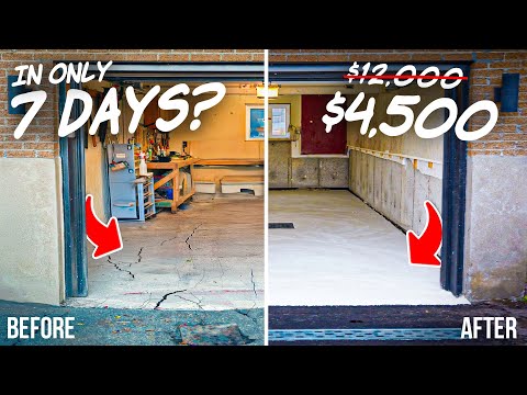 They said it’s too hard, but I did it — DIY Concrete Garage Floor
