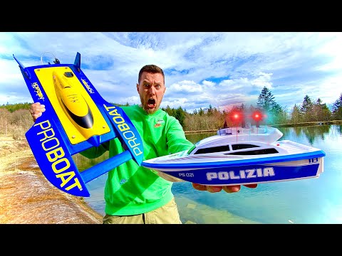 POLIZEIKONTROLLE! Mein 100 Km/h SPEEDBOOT hebt ab und SINKT auf GRUND!