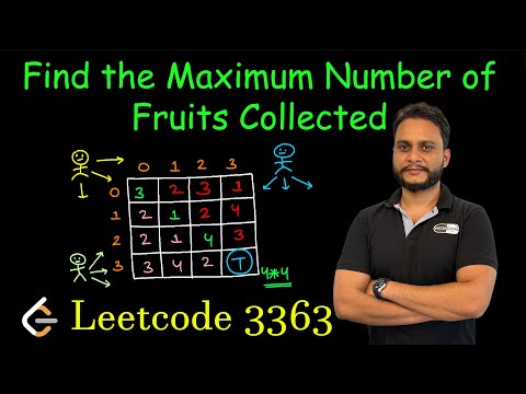 Find the Maximum Number of Fruits Collected | Leetcode 3363 | DP
