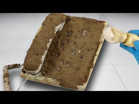 Cleaning the Dirtiest Telephone Ever | Deep Satisfying ASMR