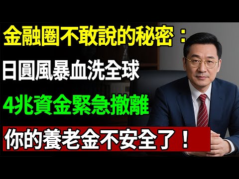 金融圈不敢說的秘密：日圓風暴血洗全球！4兆資金緊急撤離！你的養老金不安全了！#日圓#日銀#加息#財經#理財#投資#晚年生活#晚年幸福#退休#退休生活#養老#退休金#養老金