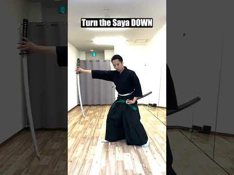 Turn the Scabbard DOWN #katanatechniques