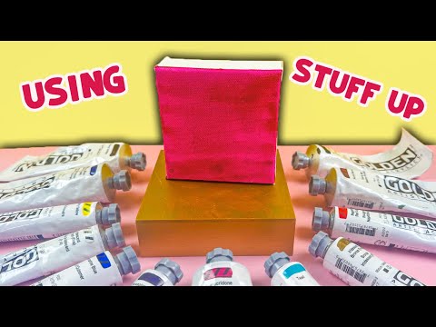 Using Up Art Supplies in My Studio *and an Honest Talk about Consumerism*