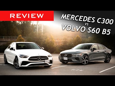 Comparison: 2022 Mercedes-Benz C300 vs 2022 Volvo S60 B5 / Big updates for these luxury sedans