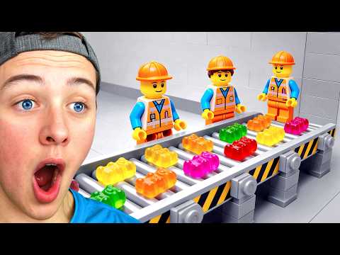 He Built a REAL Candy Factory Out of LEGO…