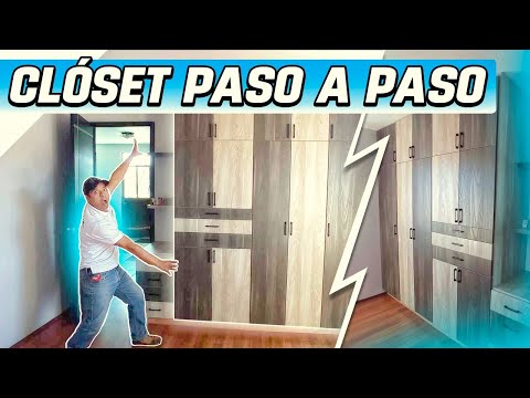 COMO SE FABRICA UN CLOSET / Melamina de 2 tonos #elmueblemoderno