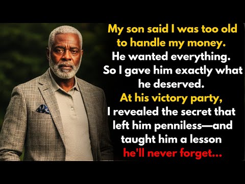 Dad, you’re too old to manage this money!... I signed the papers, but not the ones he thought