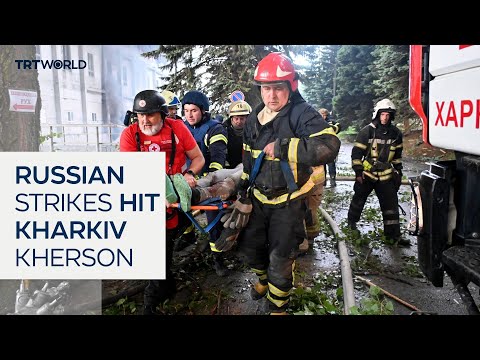 Russian strikes hit Kharkiv and Kherson after Ukrainian air raid