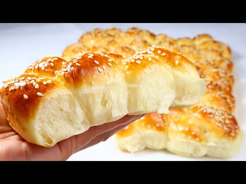 这个秘密很少有人知道,用筷子做松软牛奶软面包,方法太简单容易了！不揉面团 Have a chopsticks at home❗INCREDIBLY EASY and DELICIOUS bread