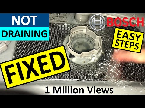 Bosch Dishwasher not Draining Water - Fixed