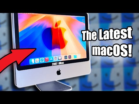 Installing macOS Sequoia on an iMac from 2007...