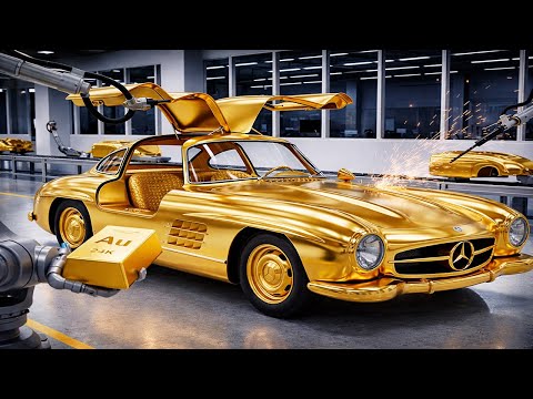 Forging the Solid 24k Gold Mercedes-Benz 300 SLR Uhlenhaut Coupé: Inside the Factory