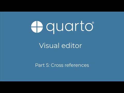Quarto visual editor [Part 5]