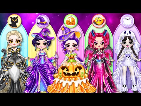 K-Pop Demon Hunters: Rumi, Mira & Zoey Glow Up for Halloween Prom Night! | DIY Fashion Paper Dolls