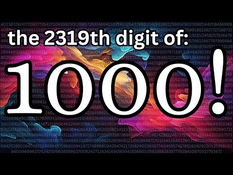 How to find the 2319th digit of 1000!