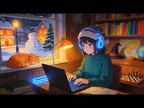 Cozy Christmas Winter Lofi 🌙❄️ Chill Hip Hop Beats to Study, Work & Stay Productive