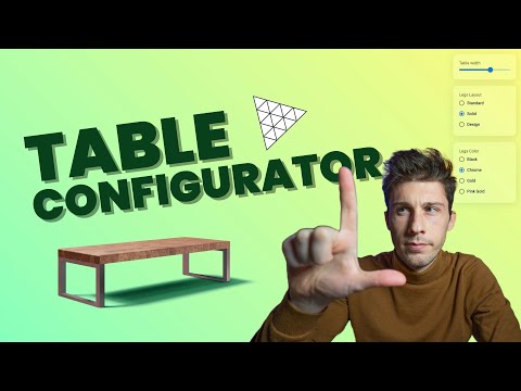 React Three Fiber tutorial - 3D Table Configurator