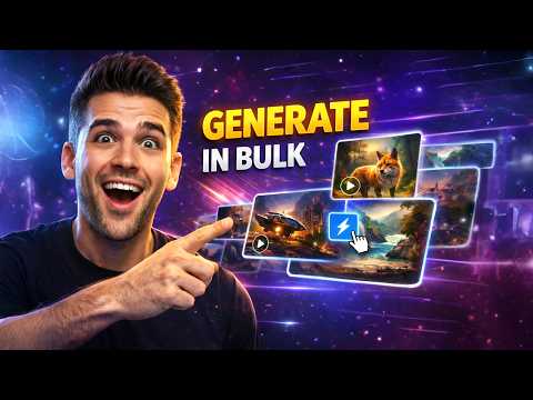 How I Generate 100s of Images with ONE CLICK ( Free & Unlimited )