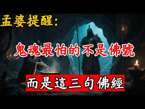 孟婆提醒：鬼魂最怕的不是佛號，而是這3句佛經！#佛陀#佛學#佛教#禪修#佛法智慧#佛教故事#佛教文化#佛经
