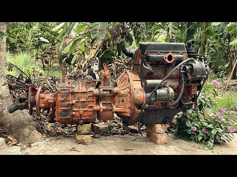 💡 Genius Boy Hyundai Truck Engine Restoration // World Class 4 Cylinder Diesel Engine Restoration