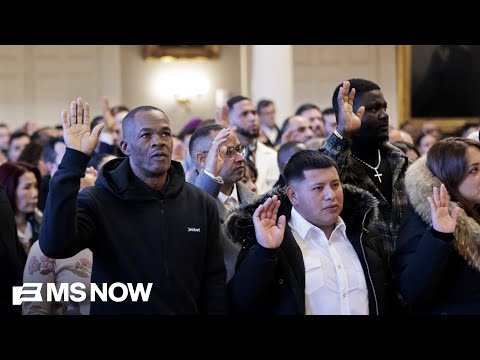 ’So frightened’: Reporter describes immigrants being removed from line at citizenship oath ceremony