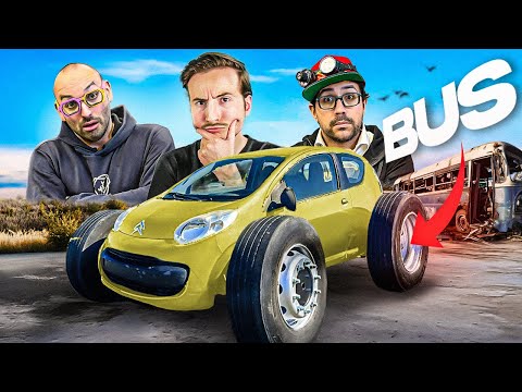 Mettre des ROUES DE BUS sur une voiture : Ça fait quoi ?