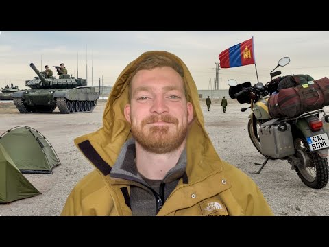 Camping In Military Base In Mongolia Desert!