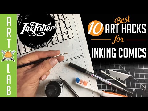 10 Best Art Hacks for Inking Comics!