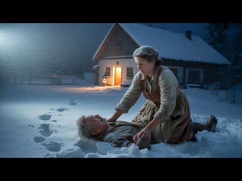 Zu Weihnachten rettete eine Bäuerin einen Mann im Schnee… am Morgen stand ein Anwalt vor ihrer Tür