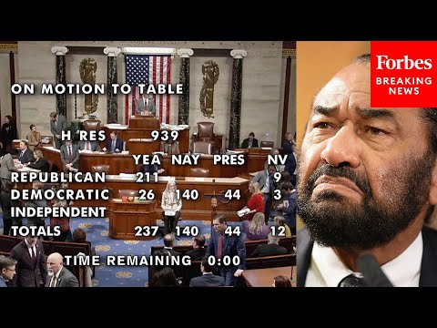 House Votes To Table Al Green's Articles Of Impeachment Against Donald Trump