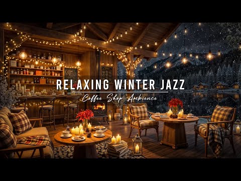 Jazz Relaxing Music & Cozy Winter Coffee Shop Ambience β Smooth Piano Jazz Music for Studying, Work