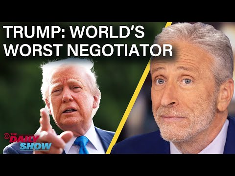 Jon on Trump's First 100 Days: Destroying America's Reputation, Economy, & Leverage | The Daily Show