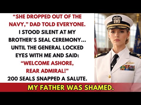 “She Dropped Out Of The Navy,” Dad Said— Until The General Looked At Me And Said “Rear Admiral”