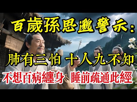 肺有「三怕」，十人九不知！孫思邈警示：不想百病纏身，睡前疏通此經，比吃補藥強百倍|養生|打坐冥想|道家|佛教 |佛學知識|修心修行|禪悟人生 |南無阿彌陀佛|談佛道安