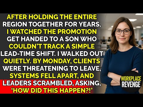 Manager Gave Promotion To Her Son Before Learning I Was Holding The Company Together | Revenge