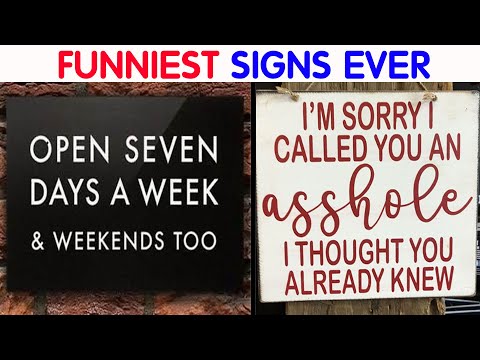 Absolutely Dumb Signs For Those In Need Of A Good Laugh  video compilation #25