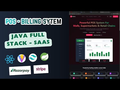 Build a Enterprise Multi-Tenant SaaS POS Application | Java Spring Boot + React + Redux Full Course