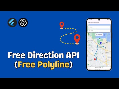 Flutter Google Maps Direction API Free Alternative + Source Code