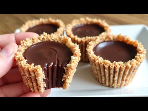 Das schnellste hausgemachte Schokoladendessert ohne Backen! Kein Mehl oder Gelatine!