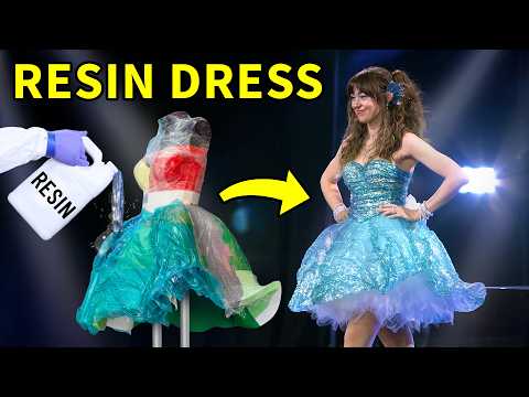 We Made a Resin Dress (and wore it on a RUNWAY)