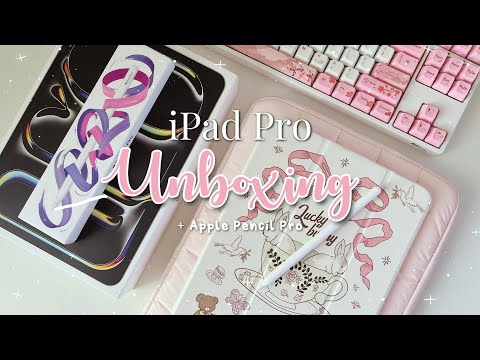 Unboxing Apple iPad Pro (M4) 11-inch + Apple Pencil Pro & Accessories